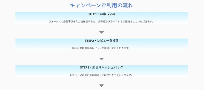 Step-1：公式サイトで申込む（1）