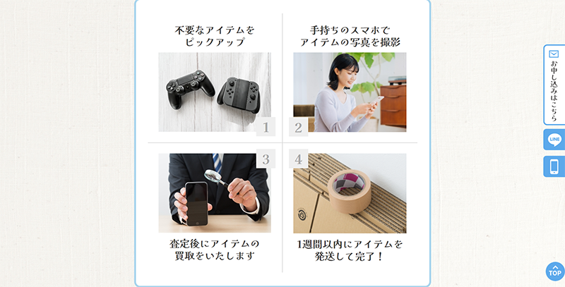 Step-2：マイページにログインをして商品画像を送信